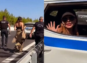 Δέσποινα Βανδή: Περιπολικό μεταφέρει την τραγουδίστρια σε ξενοδοχείο