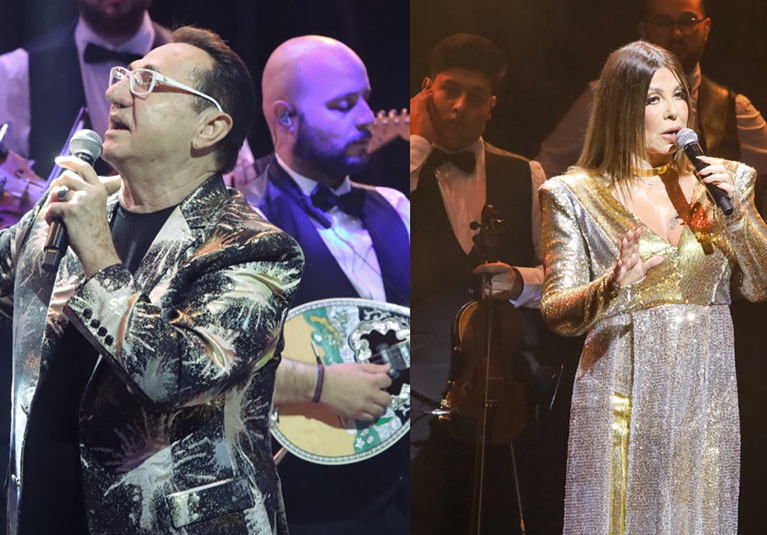 Λευτέρης Πανταζής - Άντζελα Δημητρίου: Λαμπερή πρεμιέρα στην Αθηναία