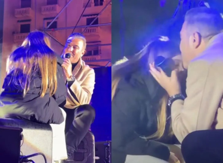 Αντώνης Ρέμος: Ανέβασε στη σκηνή την κόρη του - Το τρυφερό φιλί