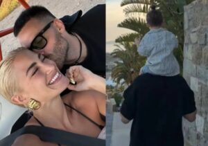 Ιωάννα Τούνη: Το βίντεο με τον σύντροφό της και τον γιο της στη Μύκονο