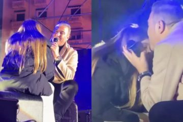 Αντώνης Ρέμος: Ανέβασε στη σκηνή την κόρη του - Το τρυφερό φιλί